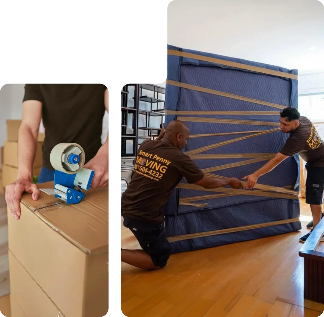 Smart Penny Moving storage crew in Houston