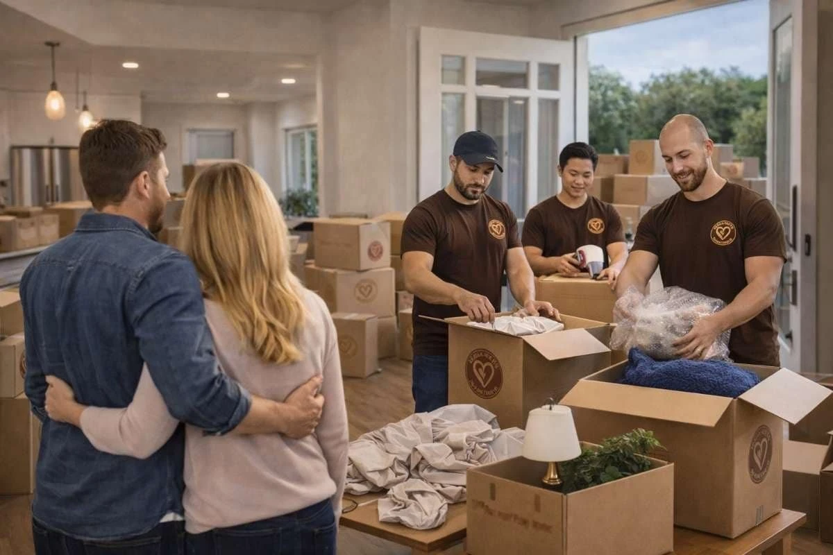 Smart Penny Moving packing service in Belmont