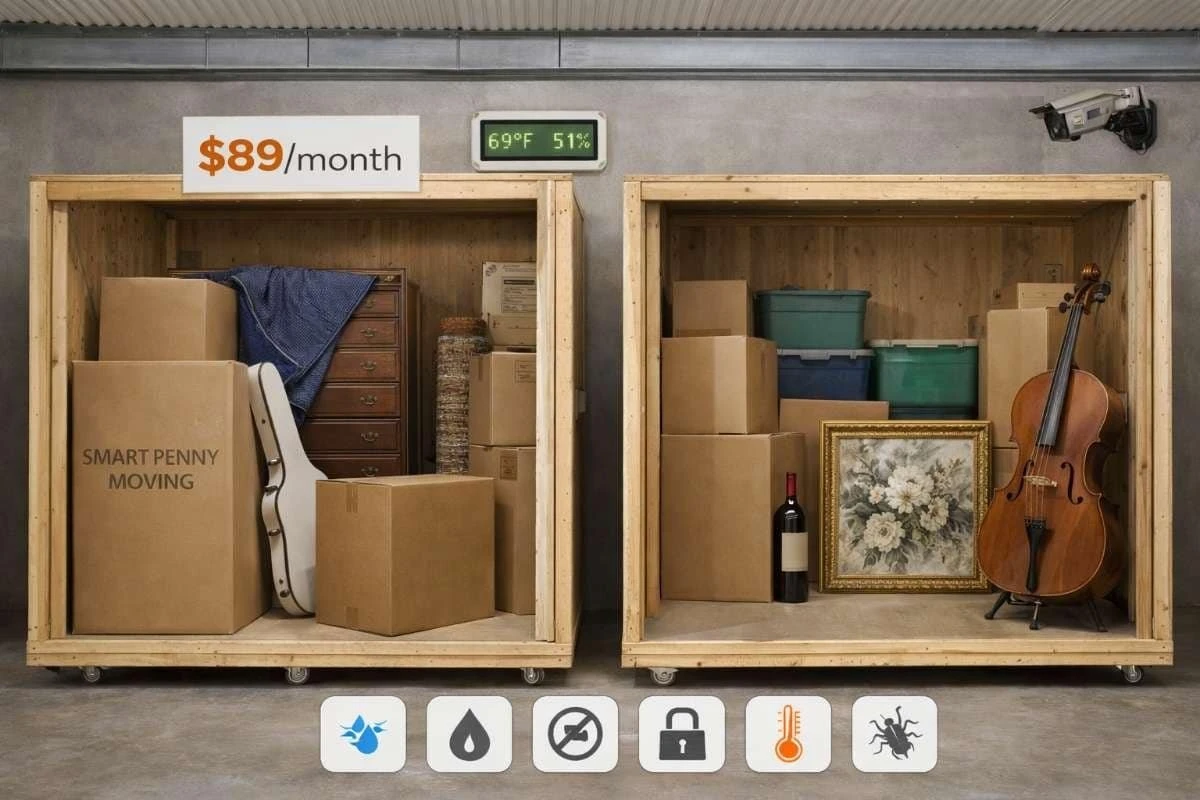 Smart Penny Moving storage in Houston
